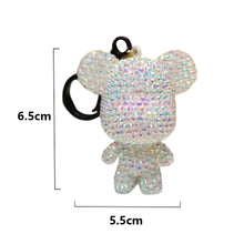 Load image into Gallery viewer, DIY Diamond Art Keychains 2.17x2.56Inch Cartoon Bear Gem Keychains for Women Bag
