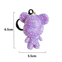 Load image into Gallery viewer, DIY Diamond Art Keychains 2.17x2.56Inch Cartoon Bear Gem Keychains for Women Bag
