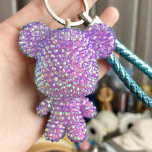 Load image into Gallery viewer, DIY Diamond Art Keychains 2.17x2.56Inch Cartoon Bear Gem Keychains for Women Bag
