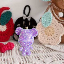 Load image into Gallery viewer, DIY Diamond Art Keychains 2.17x2.56Inch Cartoon Bear Gem Keychains for Women Bag
