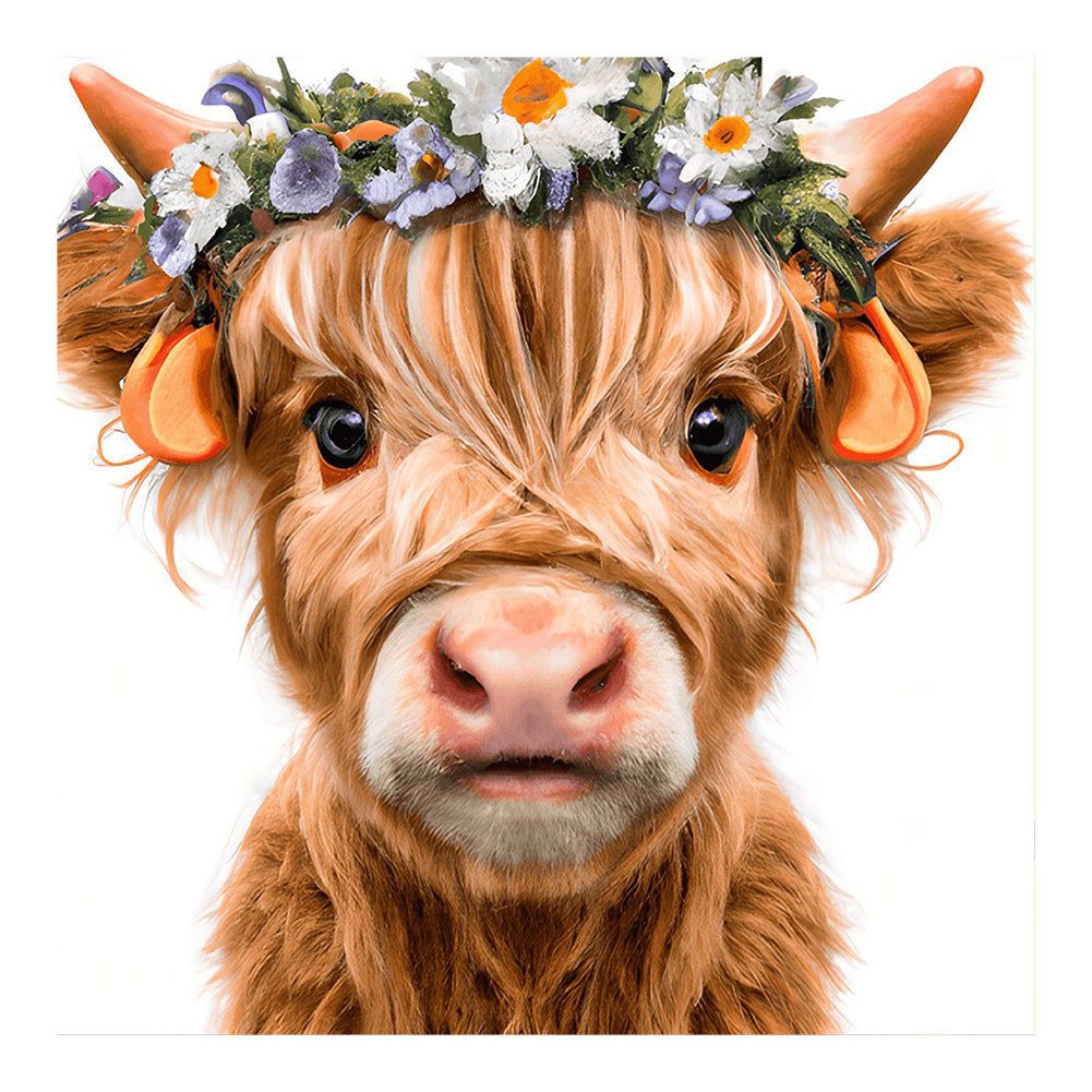 Diamond Painting - Full Round - Highland Yak (30*30CM)