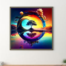Load image into Gallery viewer, Diamond Painting - Full Round - rainbow on water (30*30CM)
