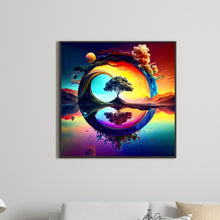Load image into Gallery viewer, Diamond Painting - Full Round - rainbow on water (30*30CM)
