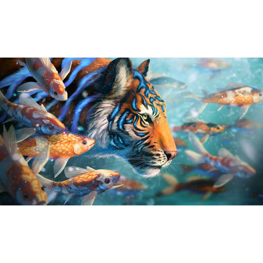 Diamond Painting - Full Round - Tiger (30*70CM)