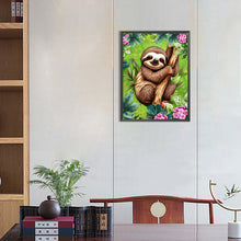 Load image into Gallery viewer, Diamond Painting - Full Round - sloth (30*40CM)
