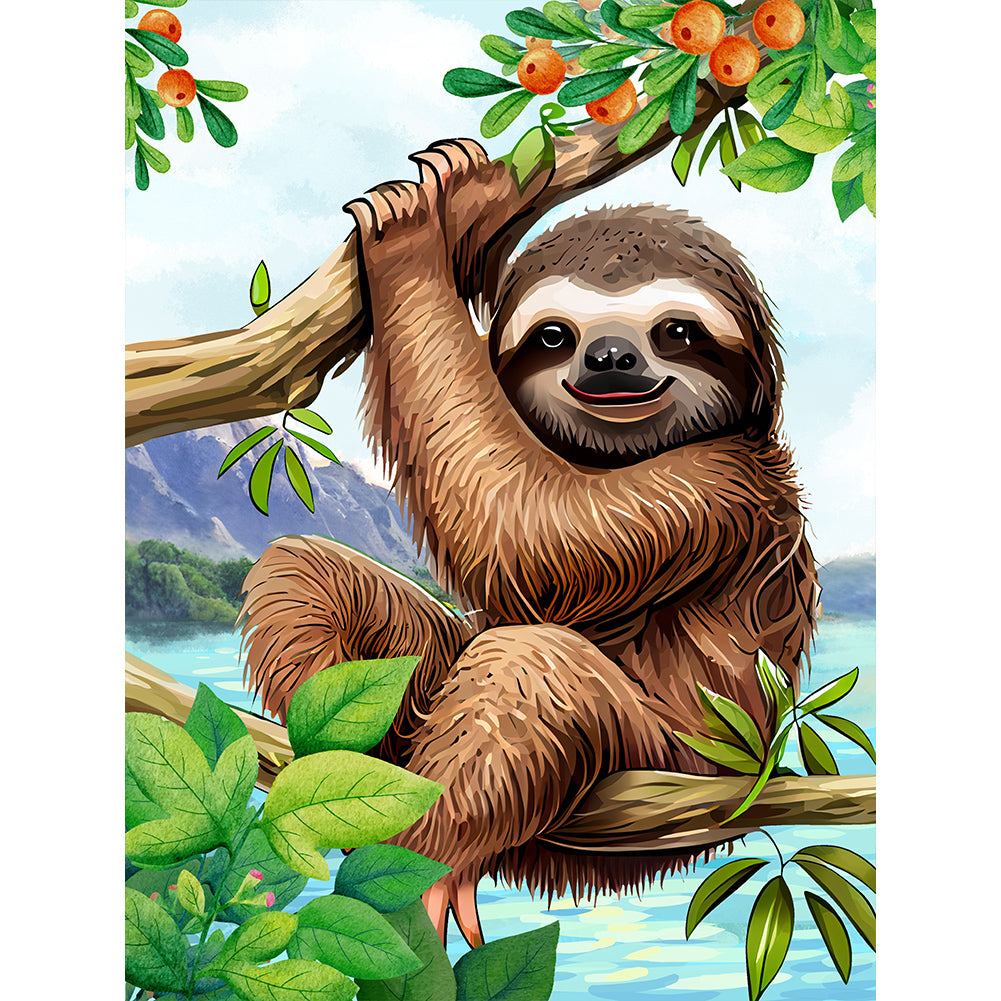 Diamond Painting - Full Round - sloth (30*40CM)