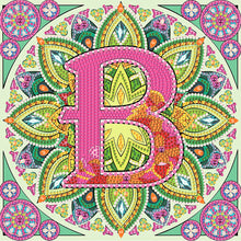 Load image into Gallery viewer, Diamond Painting - Partial Special Shaped - B letter mandala (30*30CM)
