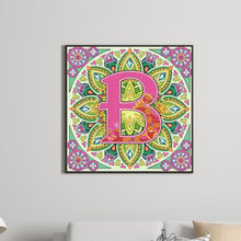 Load image into Gallery viewer, Diamond Painting - Partial Special Shaped - B letter mandala (30*30CM)
