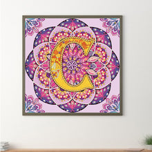 Load image into Gallery viewer, Diamond Painting - Partial Special Shaped - C letter mandala (30*30CM)
