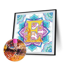 Load image into Gallery viewer, Diamond Painting - Partial Special Shaped - E letter mandala (30*30CM)
