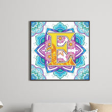 Load image into Gallery viewer, Diamond Painting - Partial Special Shaped - E letter mandala (30*30CM)
