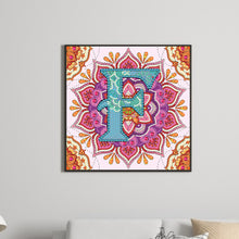 Load image into Gallery viewer, Diamond Painting - Partial Special Shaped - F letter mandala (30*30CM)
