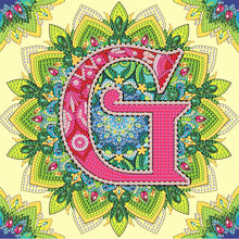 Load image into Gallery viewer, Diamond Painting - Partial Special Shaped - G letter mandala (30*30CM)
