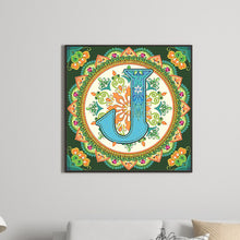 Load image into Gallery viewer, Diamond Painting - Partial Special Shaped - J letter mandala (30*30CM)
