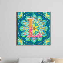 Load image into Gallery viewer, Diamond Painting - Partial Special Shaped - L letter mandala (30*30CM)
