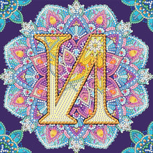 Load image into Gallery viewer, Diamond Painting - Partial Special Shaped - N letter mandala (30*30CM)
