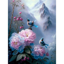 Load image into Gallery viewer, Diamond Painting - Full Round - mountain flower bird (30*40CM)
