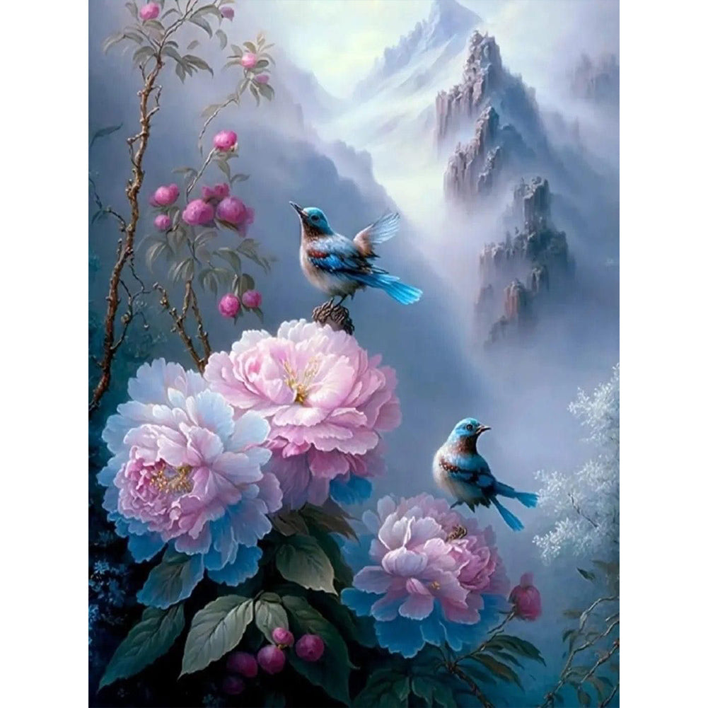 Diamond Painting - Full Round - mountain flower bird (30*40CM)