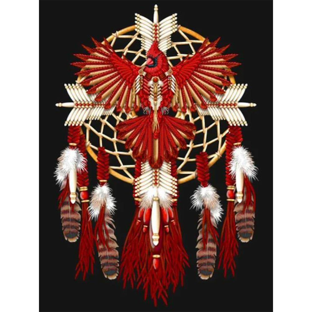 Diamond Painting - Full Round - Native American Dreamcatcher (30*40CM)