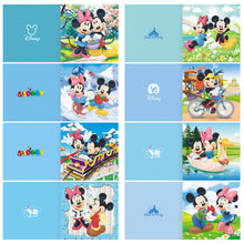 Load image into Gallery viewer, 8pcs Mickey Mouse Diamond Painting Greeting Card Includes Envelope DIY Postcards
