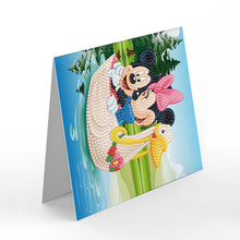 Load image into Gallery viewer, 8pcs Mickey Mouse Diamond Painting Greeting Card Includes Envelope DIY Postcards
