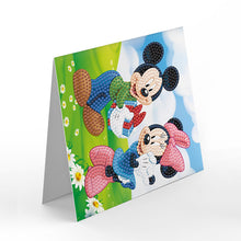 Load image into Gallery viewer, 8pcs Mickey Mouse Diamond Painting Greeting Card Includes Envelope DIY Postcards
