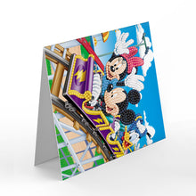 Load image into Gallery viewer, 8pcs Mickey Mouse Diamond Painting Greeting Card Includes Envelope DIY Postcards
