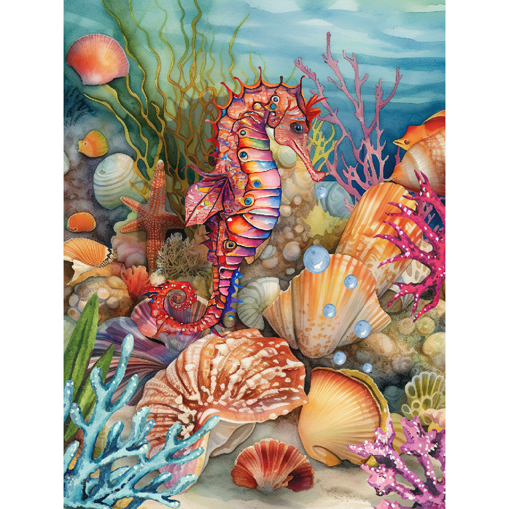Diamond Painting - Full Round - seahorse (30*40CM)