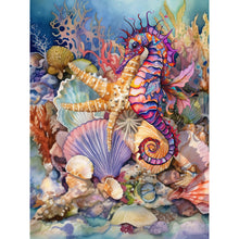 Load image into Gallery viewer, Diamond Painting - Full Round - seahorse (30*40CM)
