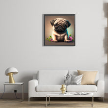 Load image into Gallery viewer, Diamond Painting - Full Round - pug dog (30*30CM)
