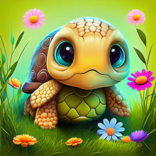 Load image into Gallery viewer, Diamond Painting - Full Round - crawling turtle (30*30CM)
