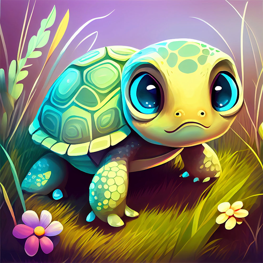 Diamond Painting - Full Round - crawling turtle (30*30CM)