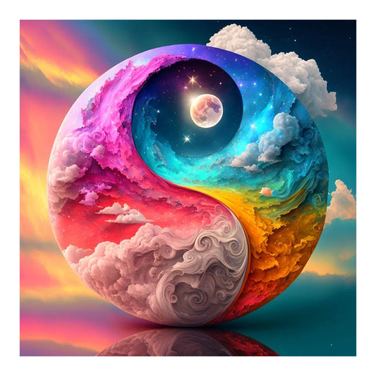 Diamond Painting - Full Round - dream rainbow world (30*30CM)