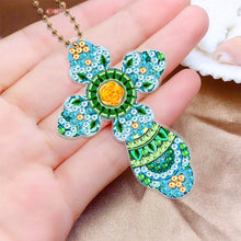 Load image into Gallery viewer, 6pcs Cross Diamond Painting Keychain DIY Diamond Mosaic Kit Bag Pendant
