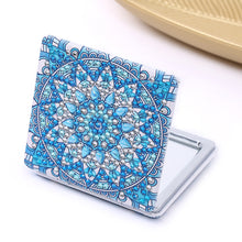 Load image into Gallery viewer, DIY Diamond Art Mosaic Makeup Mirror Art Craft Set Mandala Pattern Pocket Mirror
