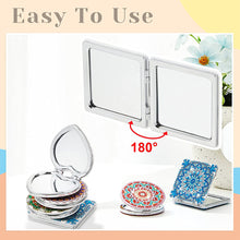 Load image into Gallery viewer, DIY Diamond Art Mosaic Makeup Mirror Art Craft Set Mandala Pattern Pocket Mirror
