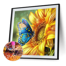 Load image into Gallery viewer, Diamond Painting - Full Round - sunflowers and butterflies (30*30CM)

