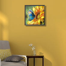 Load image into Gallery viewer, Diamond Painting - Full Round - sunflowers and butterflies (30*30CM)
