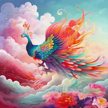 Load image into Gallery viewer, Diamond Painting - Full Round - take off peacock phoenix (30*30CM)
