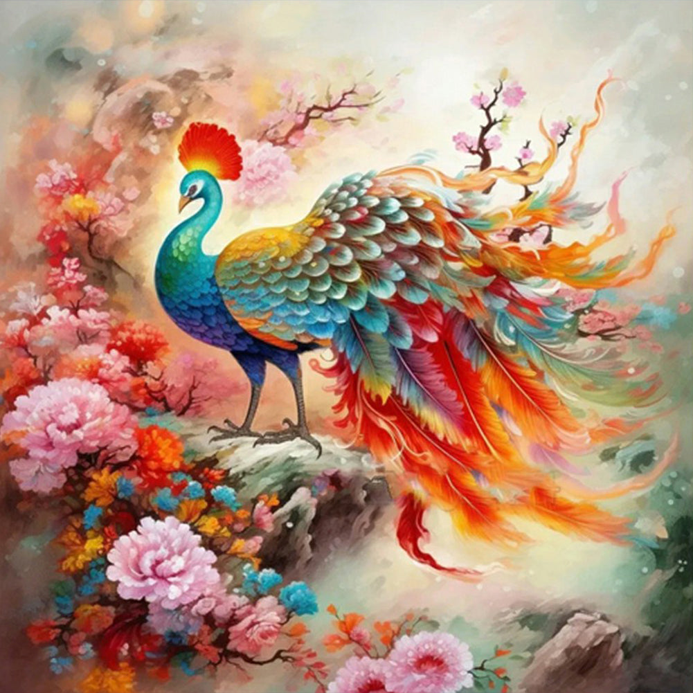 Diamond Painting - Full Round - take off peacock phoenix (30*30CM)
