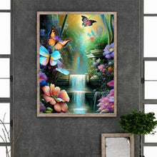 Load image into Gallery viewer, Diamond Painting - Full Round - Butterfly Waterfall (30*40CM)
