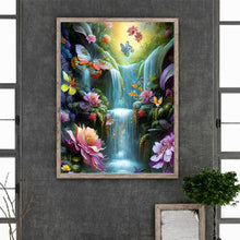 Load image into Gallery viewer, Diamond Painting - Full Round - Butterfly Waterfall (30*40CM)
