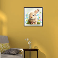 Load image into Gallery viewer, Diamond Painting - Full Round - rabbit in the garden (30*30CM)
