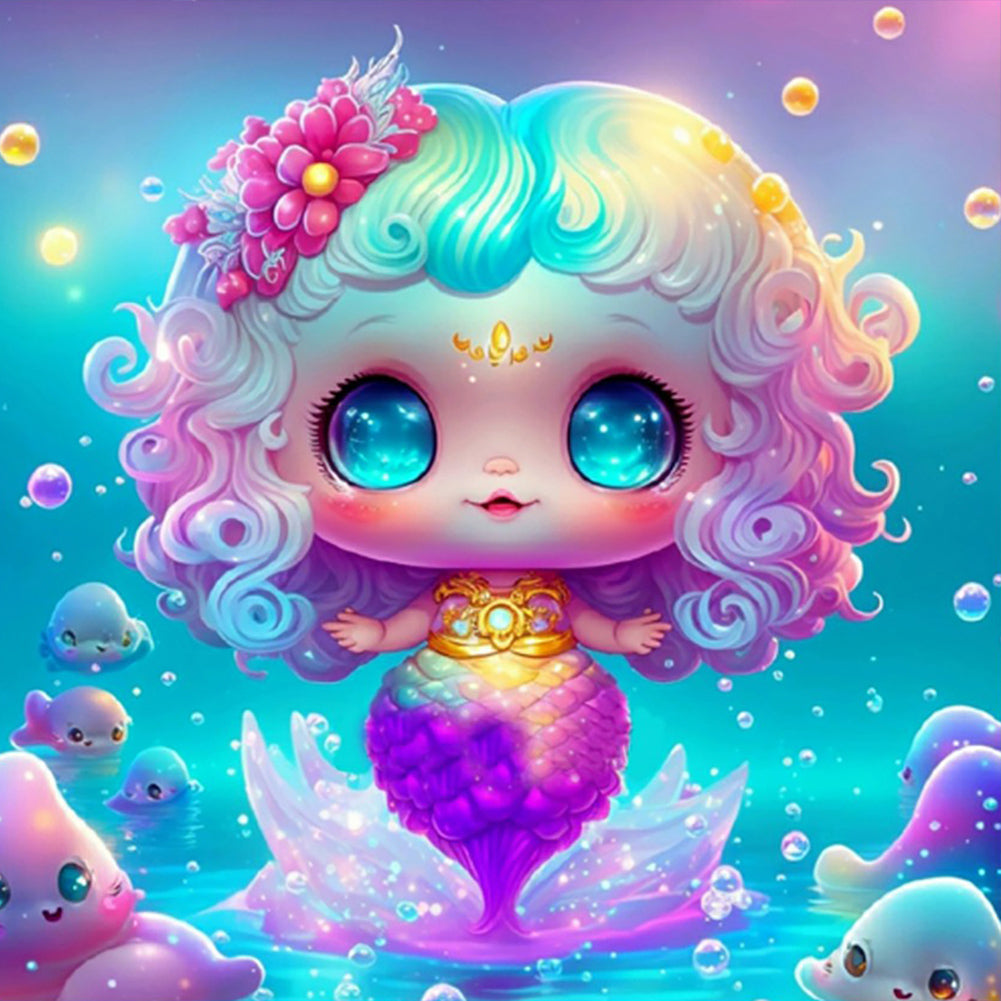 Diamond Painting - Full Round - Elf Mermaid (30*30CM)