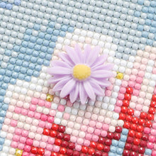 Load image into Gallery viewer, 5D Purple Diamond Magnet Cover Plastic Flower Diamond Holder Accessories (4)
