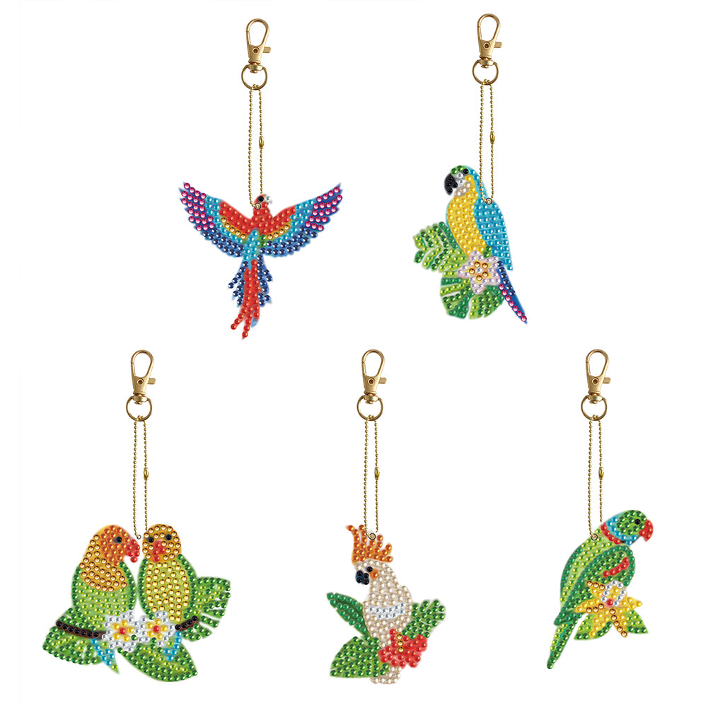 DIY Diamond Art Keychains Gem Keychains Christmas Decoration Gift (GJ026)