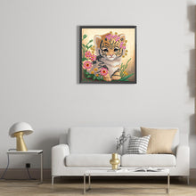 Load image into Gallery viewer, Diamond Painting - Partial Special Shaped - little tiger (30*30CM)
