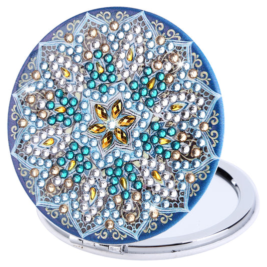 DIY Diamond Painting Makeup Mirror Portable Diamond Art Mosaic Makeup Mirror