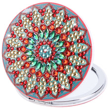 Load image into Gallery viewer, DIY Diamond Painting Makeup Mirror Portable Diamond Art Mosaic Makeup Mirror
