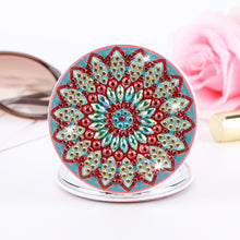Load image into Gallery viewer, DIY Diamond Painting Makeup Mirror Portable Diamond Art Mosaic Makeup Mirror
